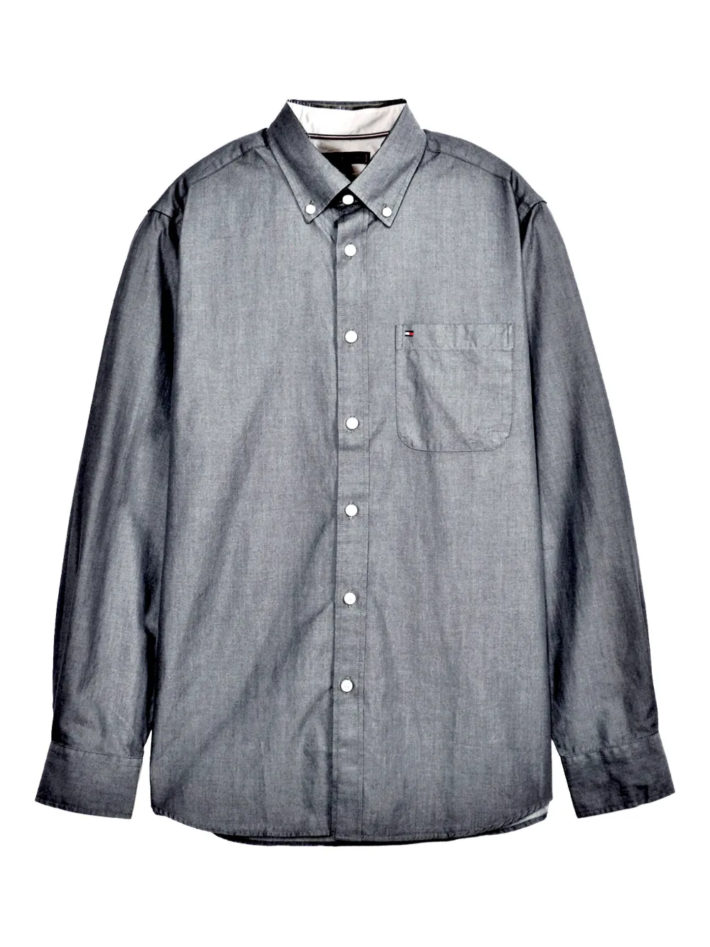 Tommy Hilfiger camisa con bolsillo con botones | gris | Image 1