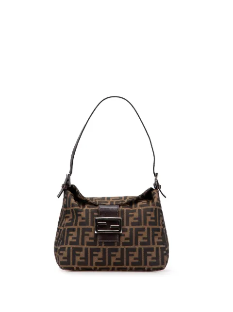 Fendi Pre-Owned شنطة كتف 'دابل فلاب ماما' كانفا زوكا 2000-2010