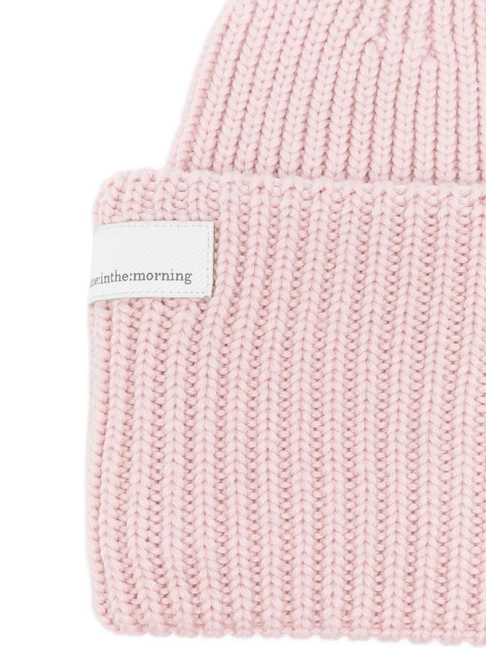 Nine In The Morning Ribbed Wool Beanie In Pink