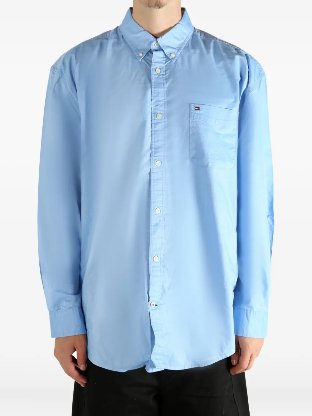 Tommy Hilfiger pocket shirt - Blauw