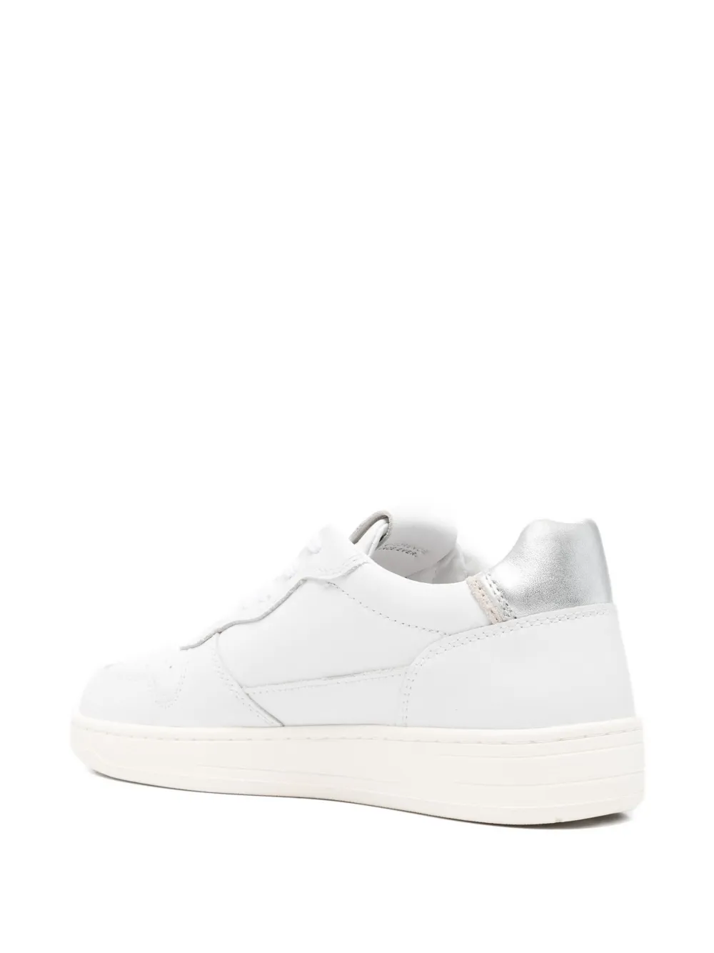 Date Leather Sneakers In White