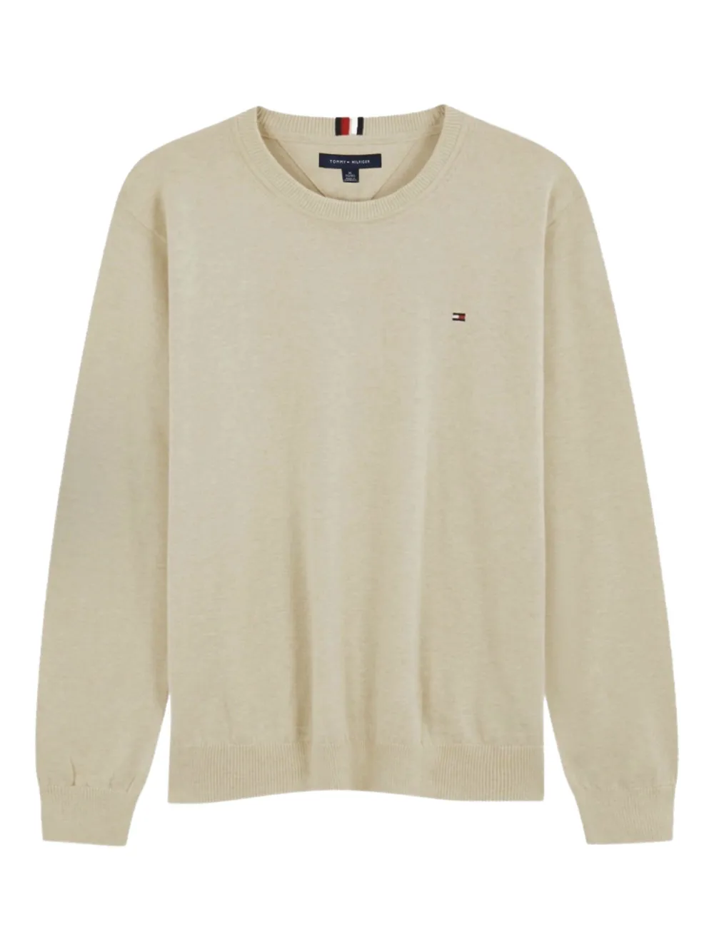 Tommy Hilfiger v-neck logo sweater | Neutrals | Image 1