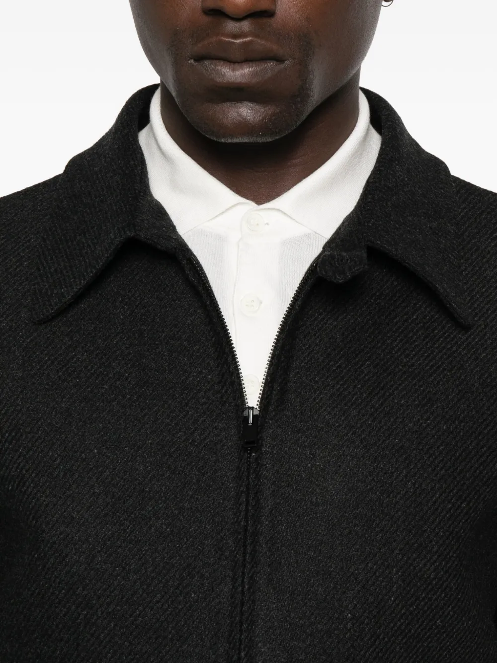 The Row Zip-up Jacket In Black