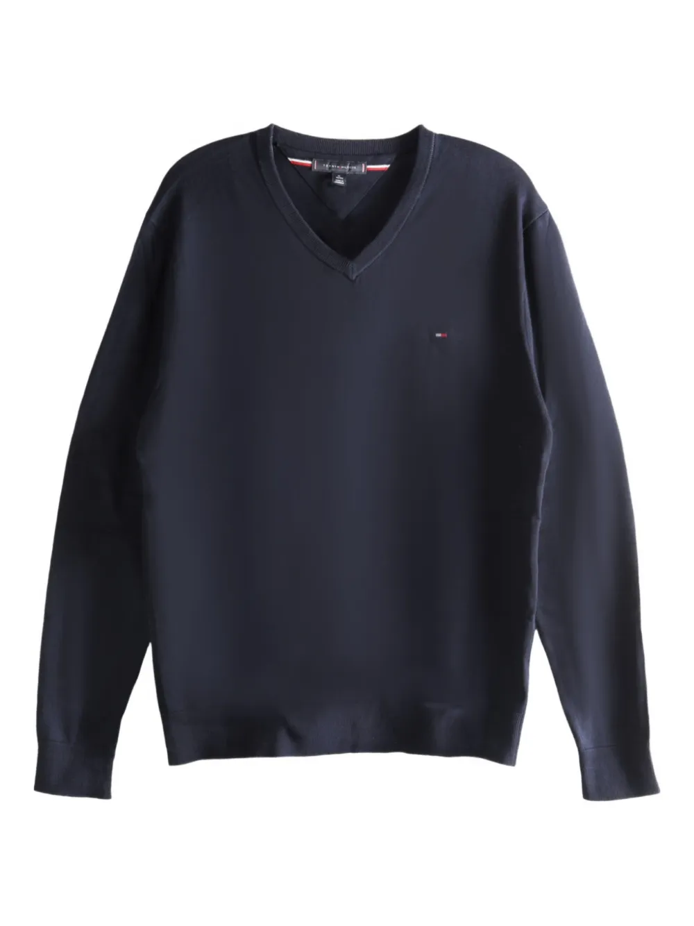 Tommy Hilfiger v-neck MW14745DW5 sweater - ブルー Tommy Hilfiger v-neck MW14745DW5 sweater - ブルー