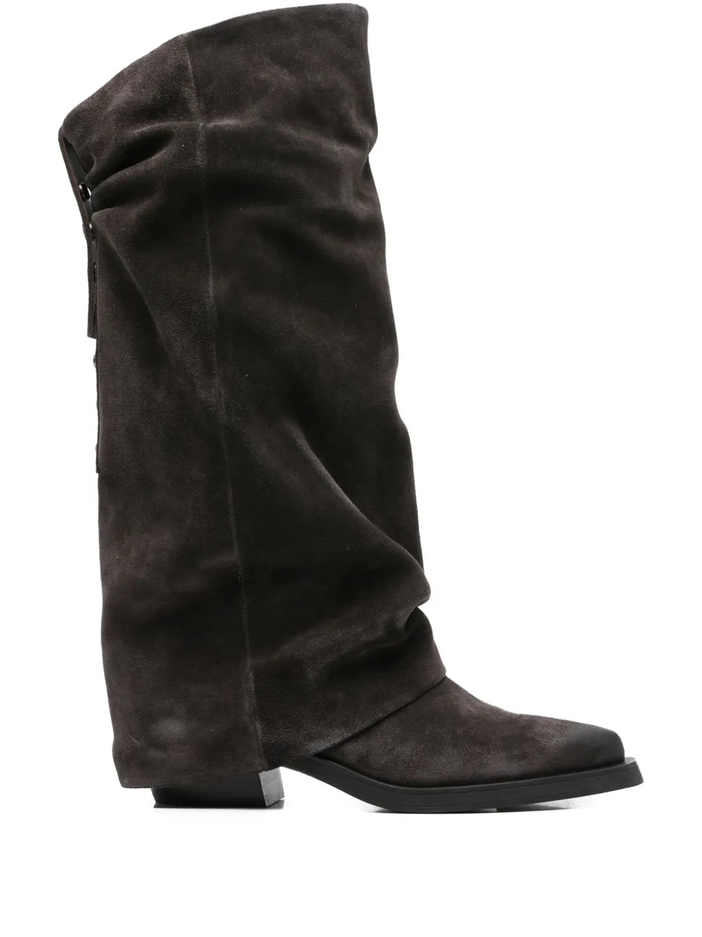 Ash Liam Buttoned Leather Boots In Brown