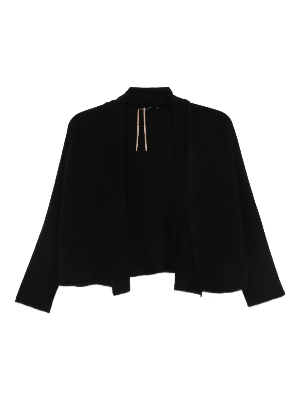 Susanne Bommer Loose-fit Short Cardigan In Black