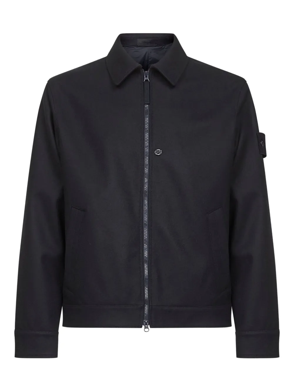 Stone Island ジップアップ シャツジャケット - ブルー Stone Island ジップアップ シャツジャケット - ブルー