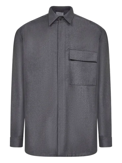 D4.0 buttoned flap-pocket shirt
