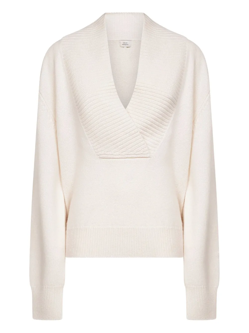 Loulou De Saison V-neck Cashmere Sweater In Neutral