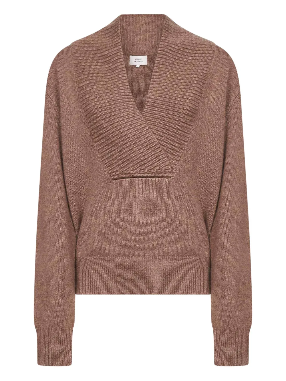 LouLou de Saison Makela V-neck sweater | Neutrals | Image 1