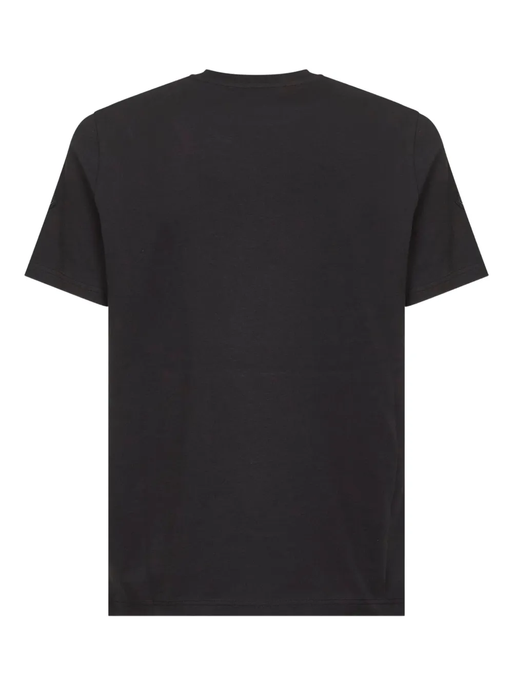 Moncler logo-patch crew-neck T-shirt - Zwart