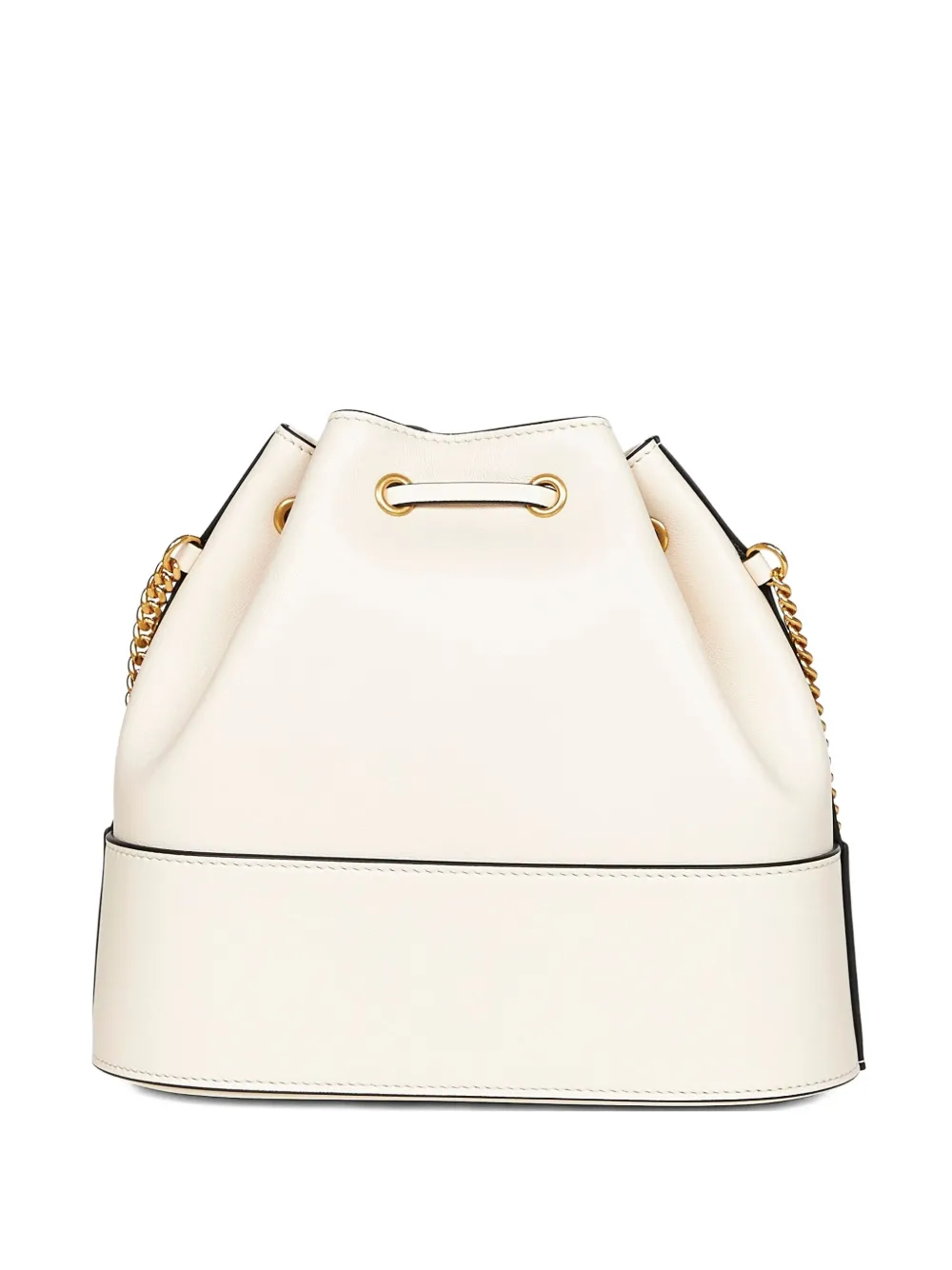 Valentino Garavani Vlogo Signature Leather Mini Bag In White