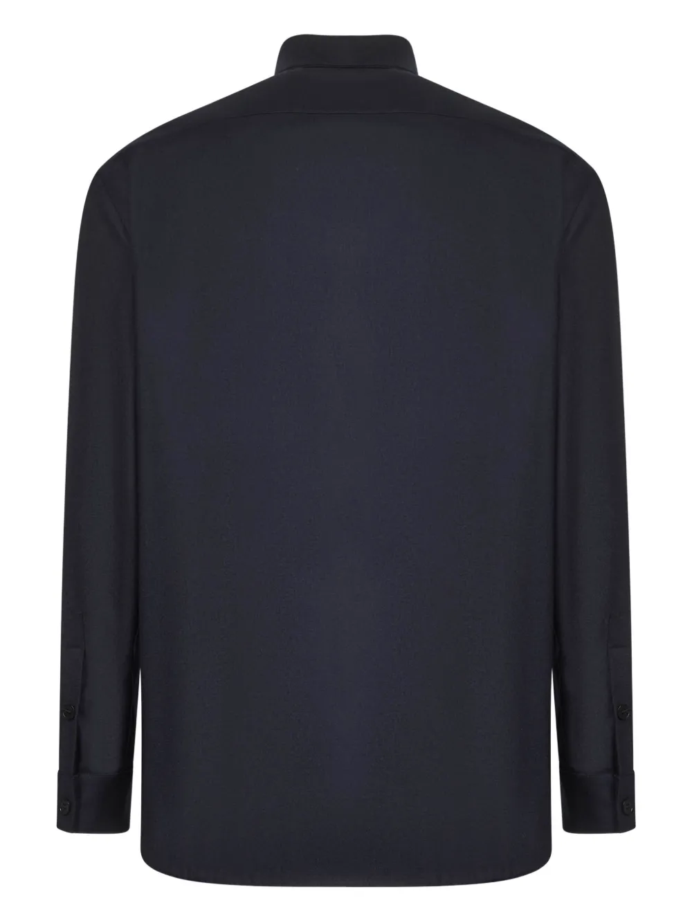D4.0 buttoned-cuff patch-pocket shirt - Blauw