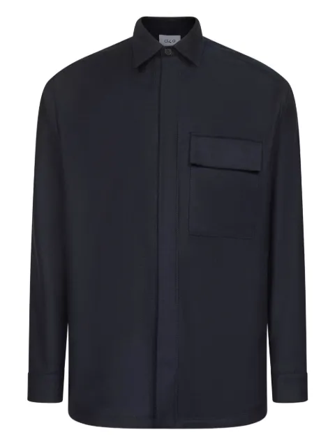 D4.0 buttoned-cuff patch-pocket shirt