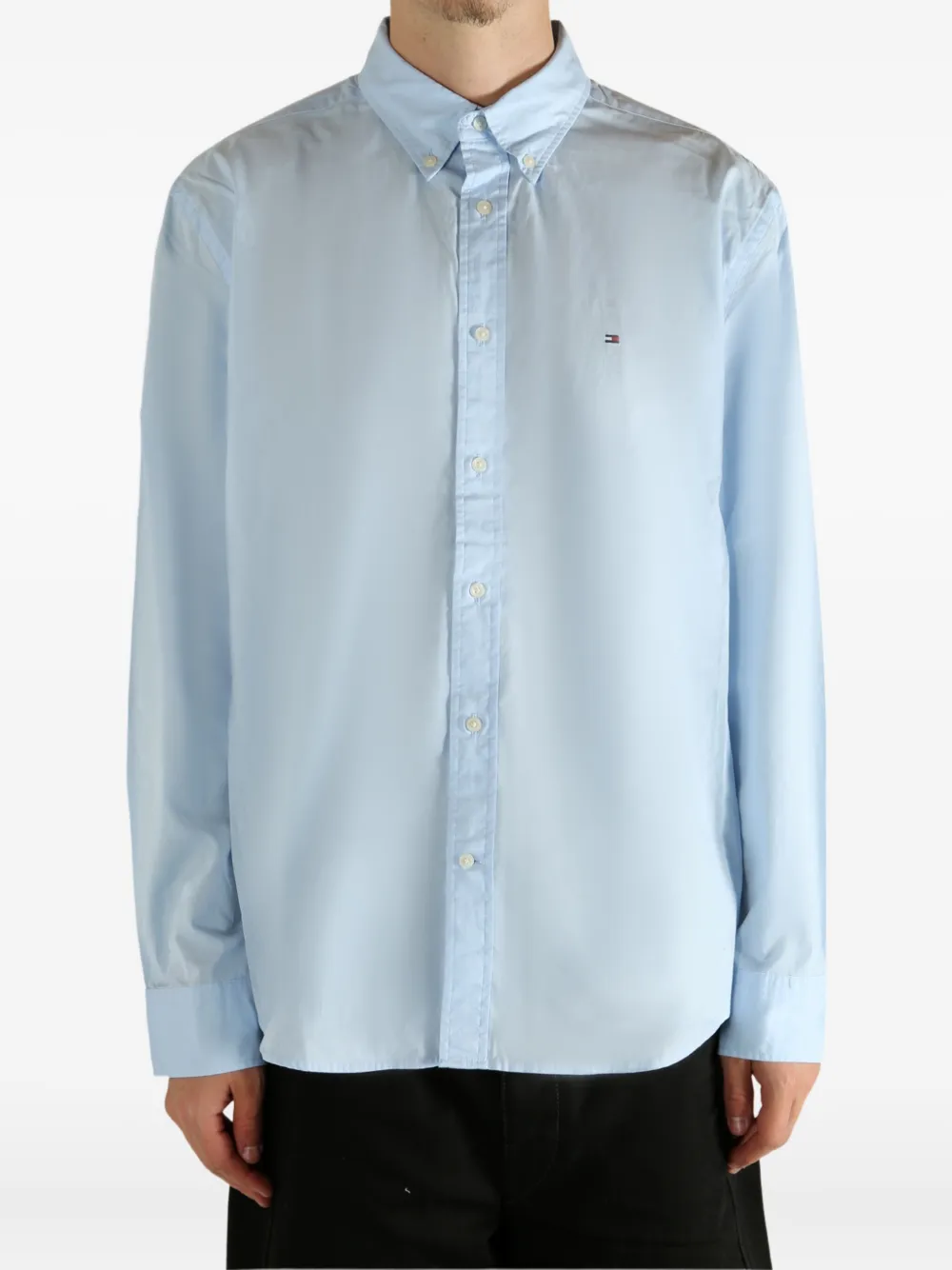 Tommy Hilfiger MW39988 buttoned shirt - Blauw