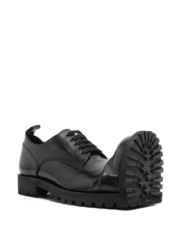 Comme Des Garçons Homme Plus Asymmetric lace-up Shoes | Black