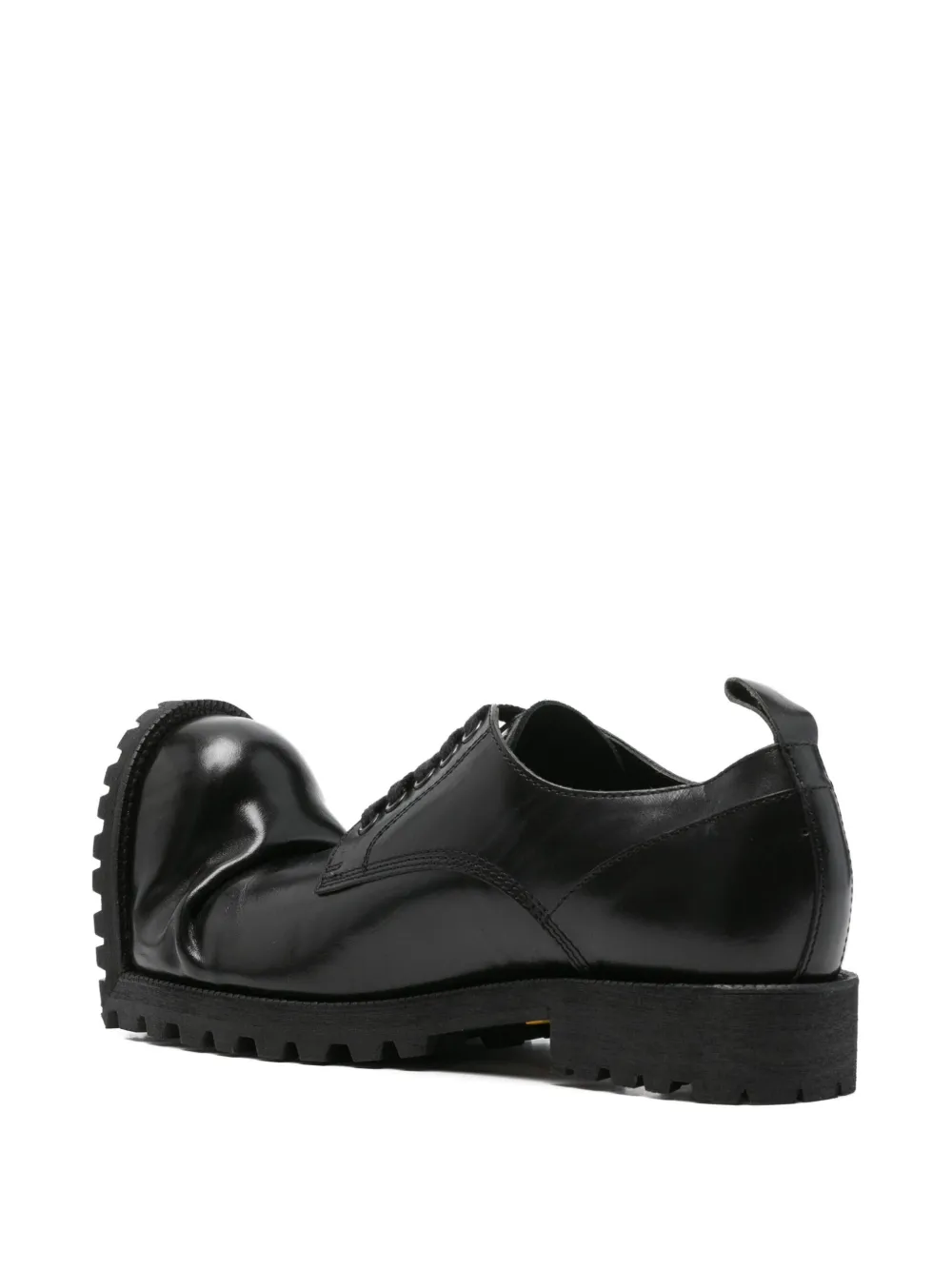 Comme des Garçons Homme Plus Asymmetrische veterschoenen Zwart