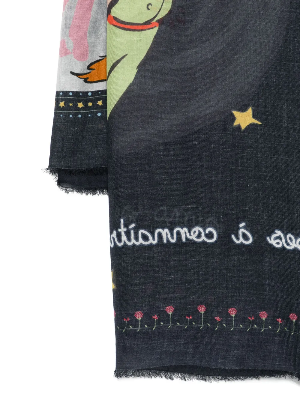 Faliero Sarti Sjaal met print Blauw