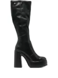 Cult 12mm platform knee-high boots - Black