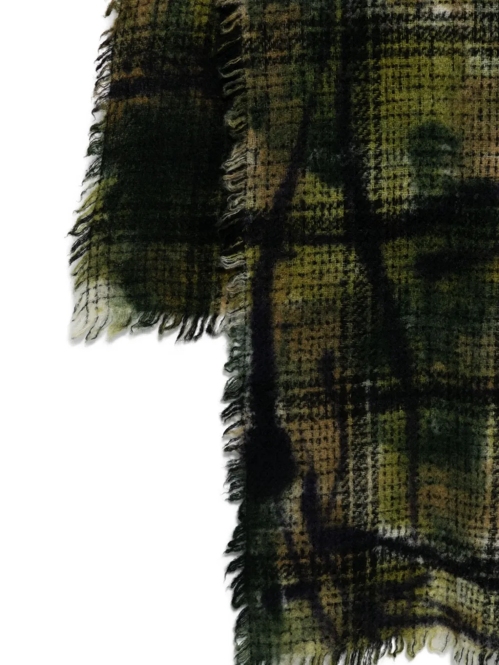 Faliero Sarti Checked Frayed Scarf In Multi