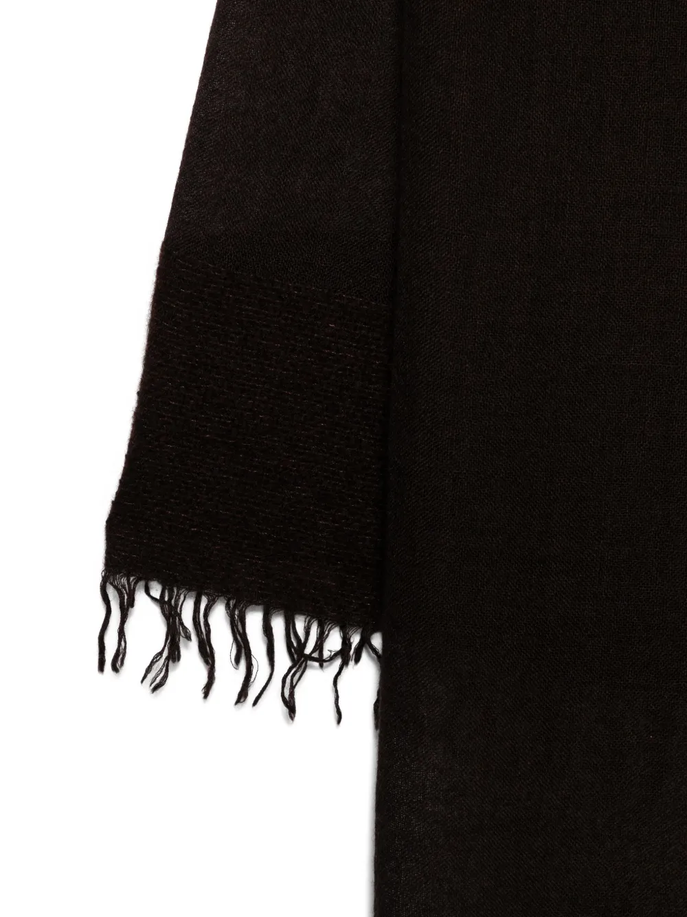 Faliero Sarti Fringed Scarf In Brown