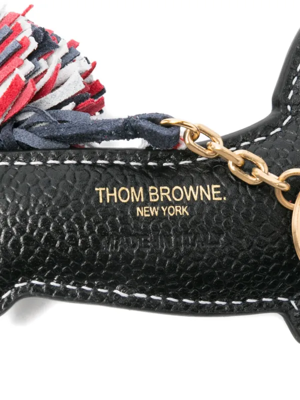 Thom Browne ドッグ レザーキーホルダー | ブラック | FARFETCH JP