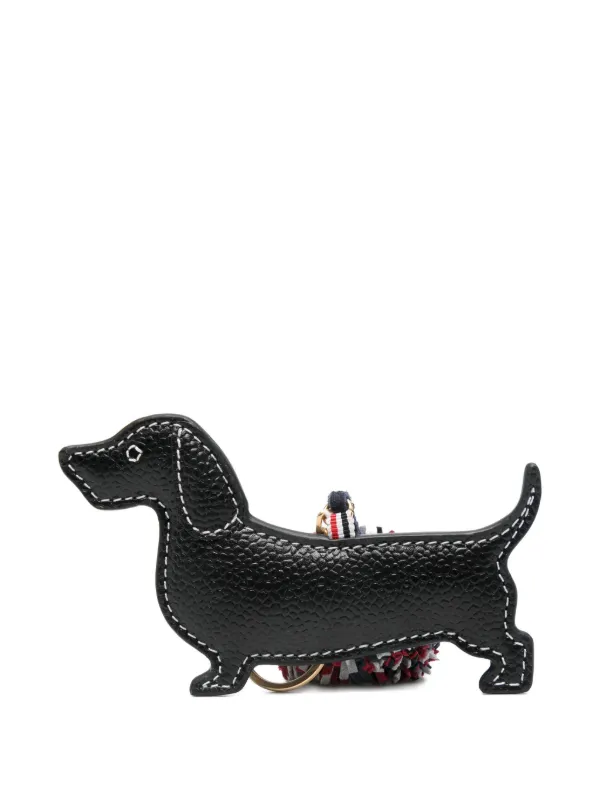 Thom Browne ドッグ レザーキーホルダー | ブラック | FARFETCH JP