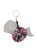 Thom Browne whale-motif keyring - Grey
