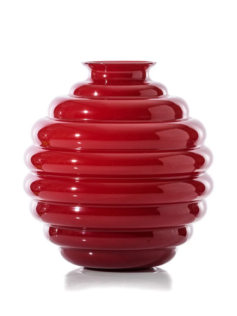 Venini Ceramic Vase In Red
