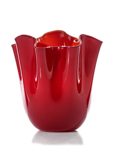 Venini draped ceramic vase