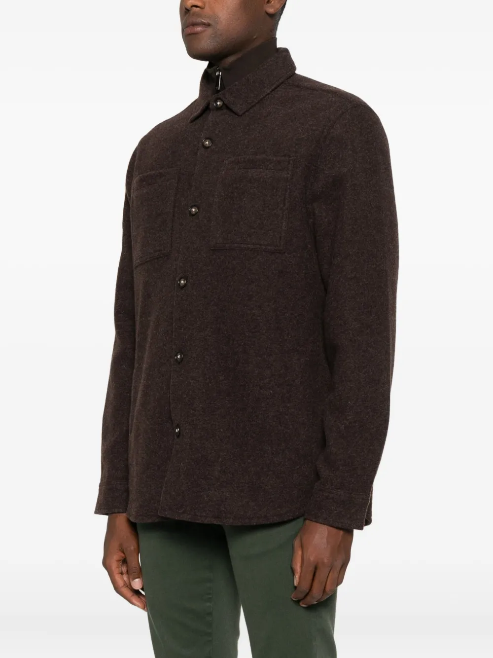 Barbour Button-up shirtjack Bruin