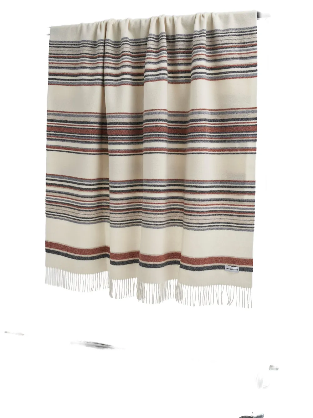 Lagomoro Cleo Striped Fringed (180cm X 135cm) In Multi