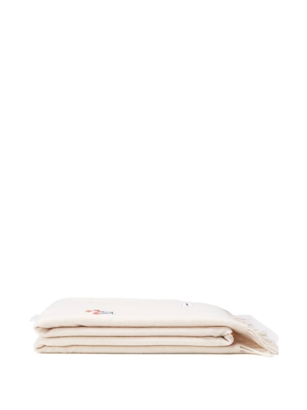 Lagomoro Mirta Embroidered Blanket (180cm X 135cm) In Neutral