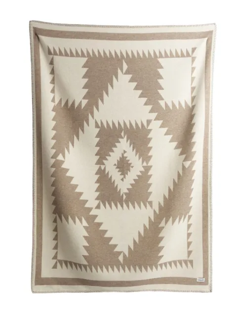 Lagomoro Geco Nut geometric-pattern blanket (200cm x 140cm)