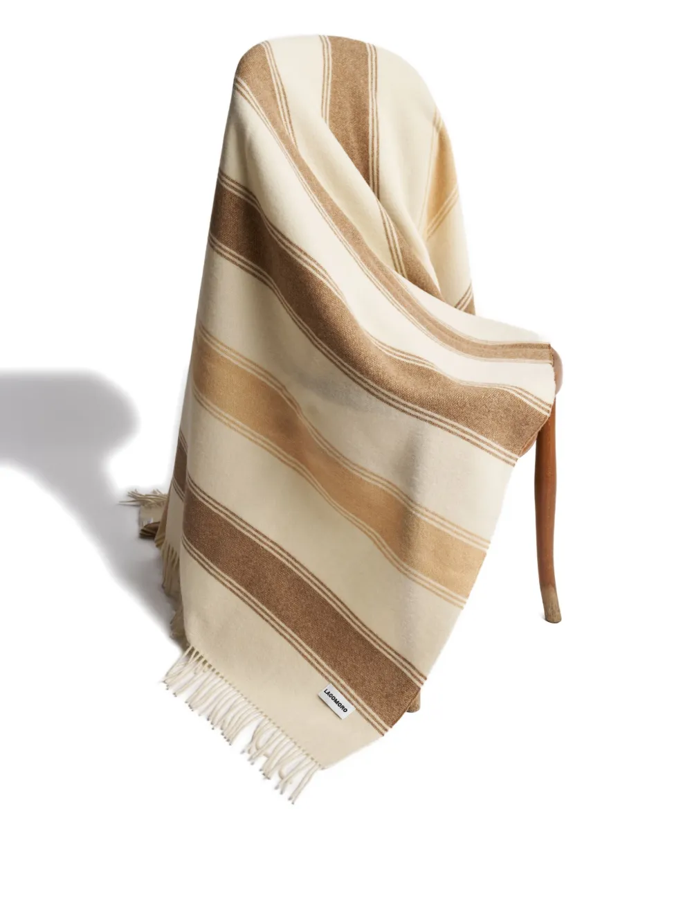 Lagomoro Linus Virgin Wool Blanket (180cm X 135cm) In Multi