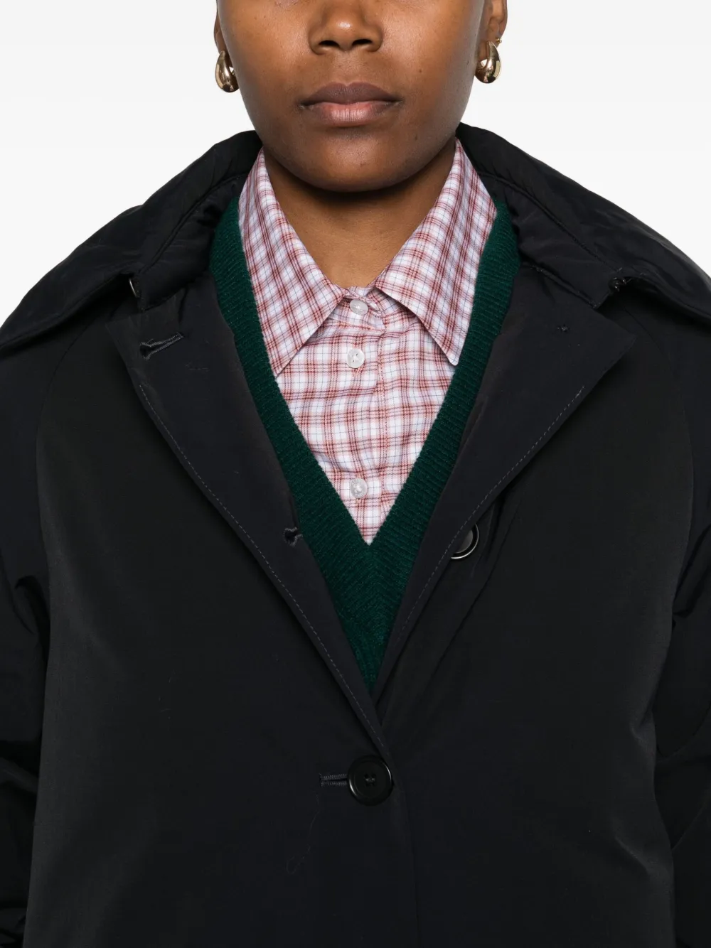 ASPESI Jas van katoenblend met knopen Blauw