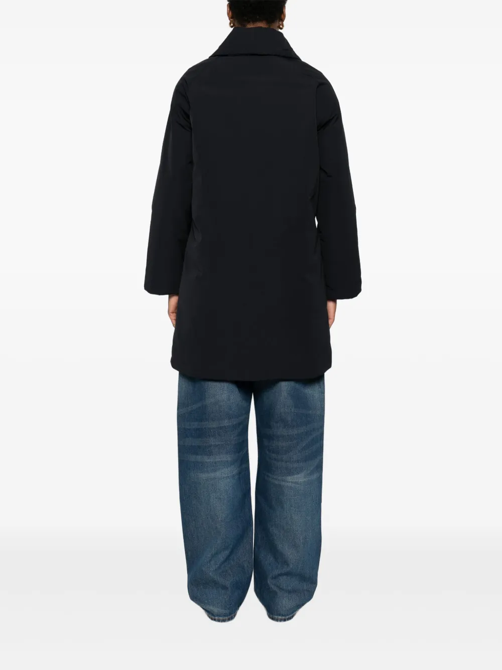 ASPESI Jas van katoenblend met knopen Blauw