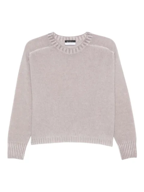 AROVESCIO ribbed crew-neck sweater