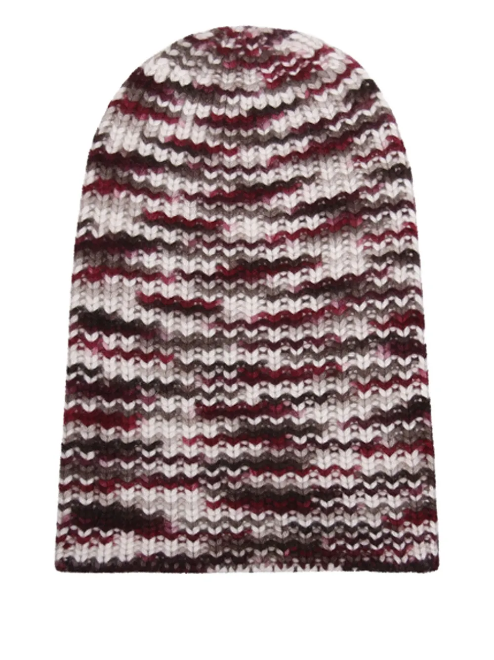 HURRAY Muts met tie-dye print - Bruin