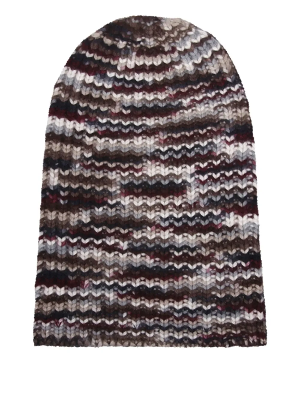 Hurray Wavy Striped Cashmere Beanie In Multi