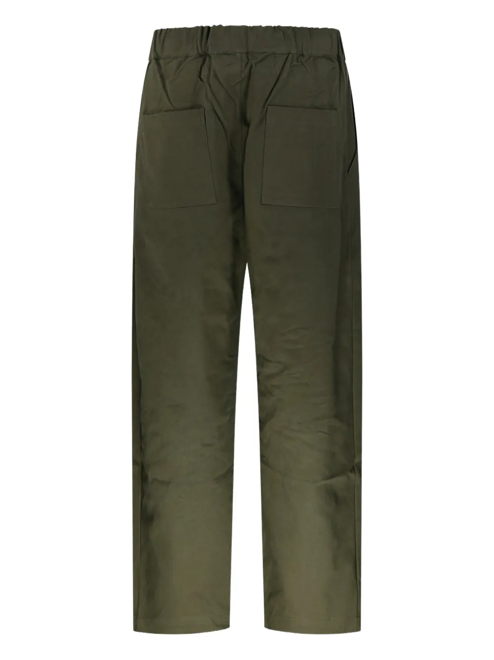 A Paper Kid Broek met elastische tailleband - Groen