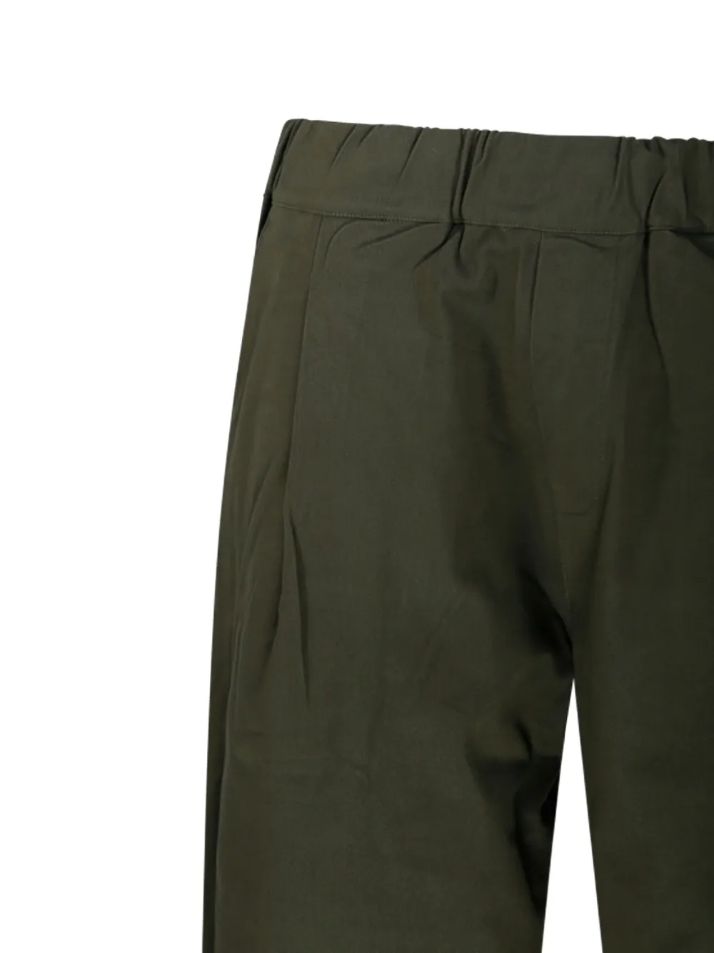 A Paper Kid Elasticated-waistband Trousers In Green