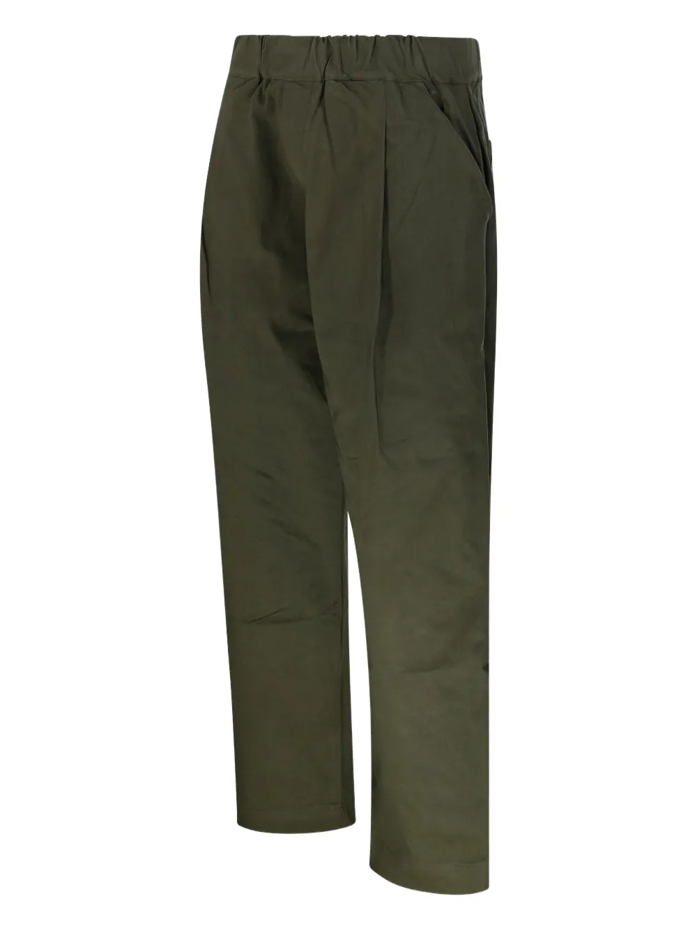 A Paper Kid Elasticated-waistband Trousers In Green