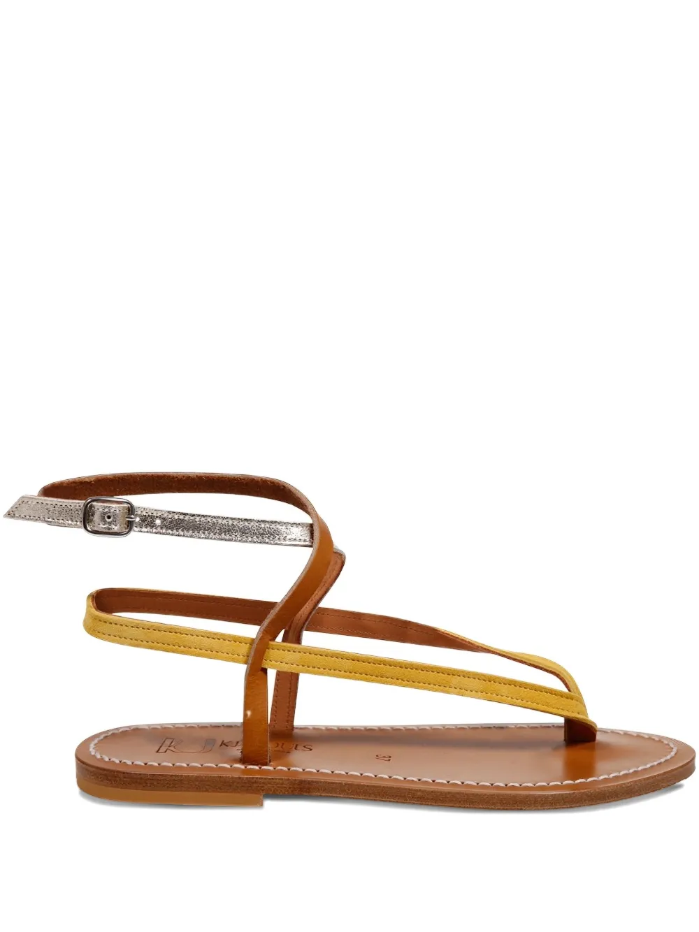K. Jacques buckle-fastening leather sandals Brown