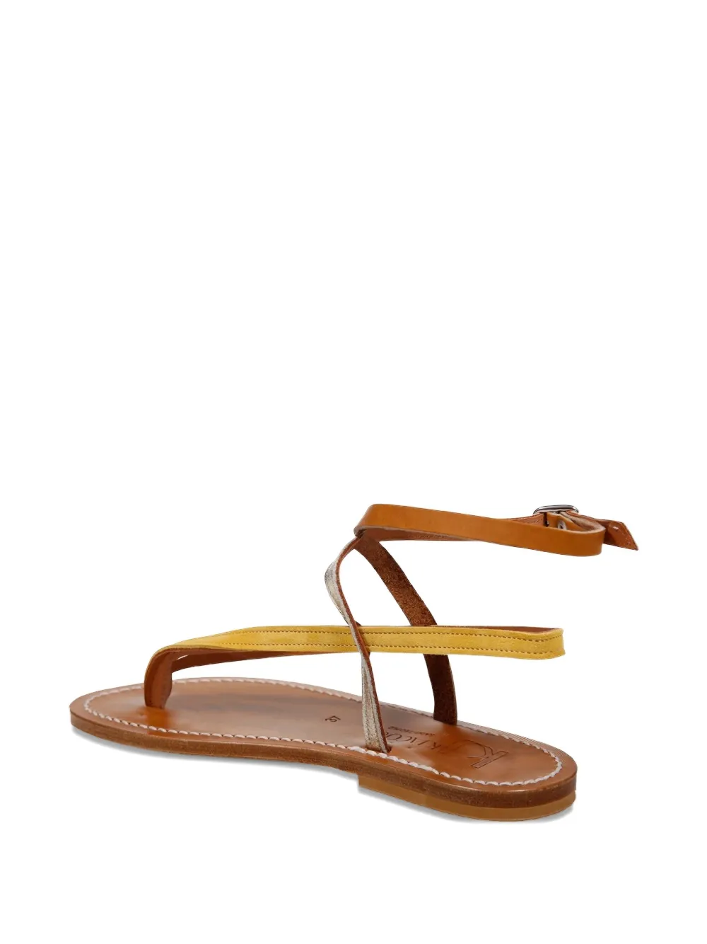 K. Jacques buckle-fastening leather sandals Brown