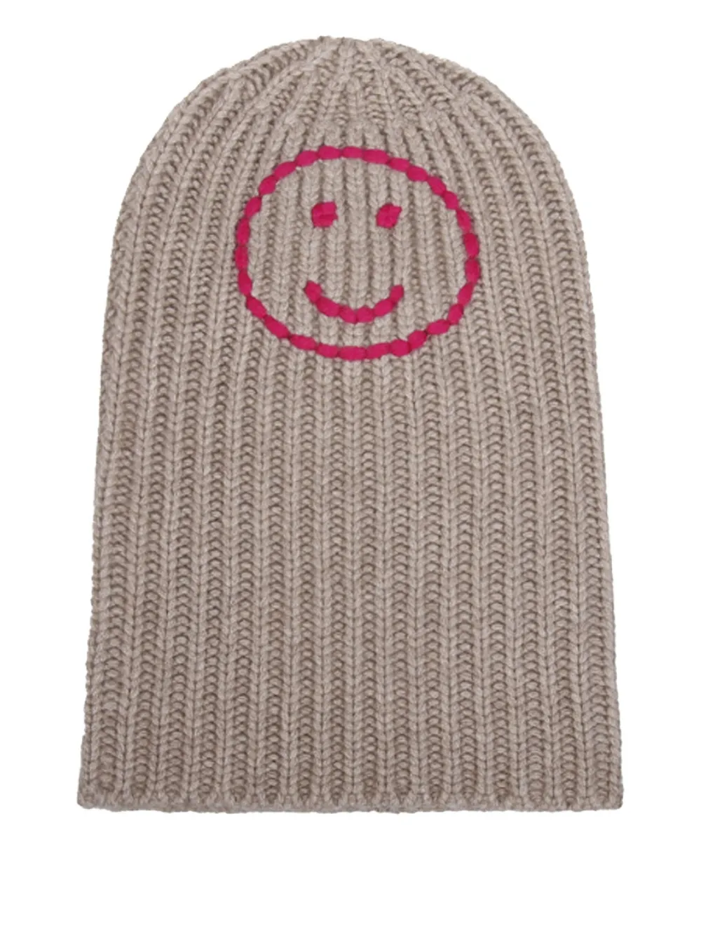 Hurray Ribbed Knit Cashmere Beanie In Brown