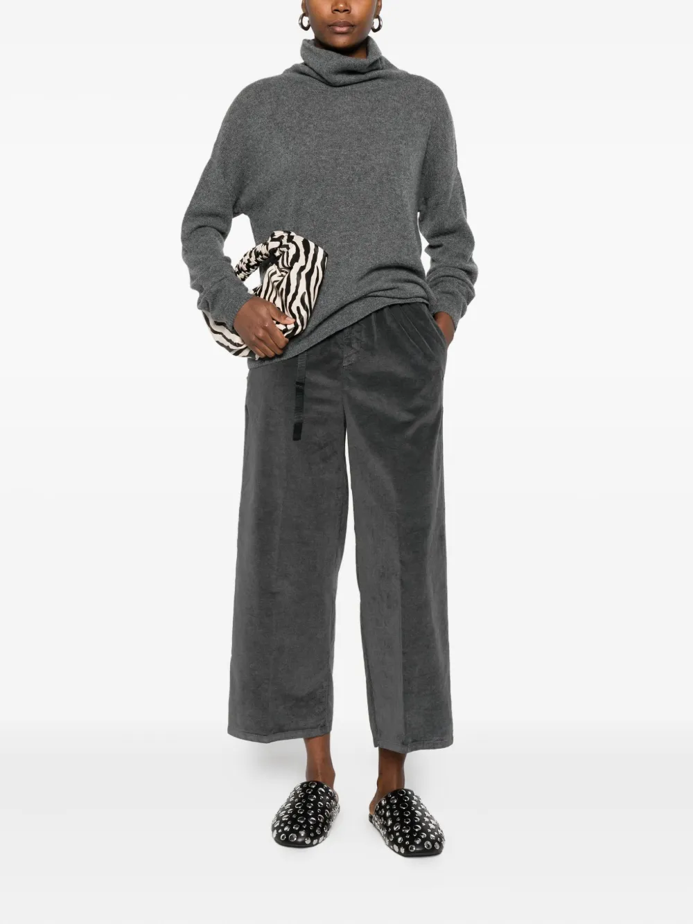 White Sand Broek met trekkoord - Grijs