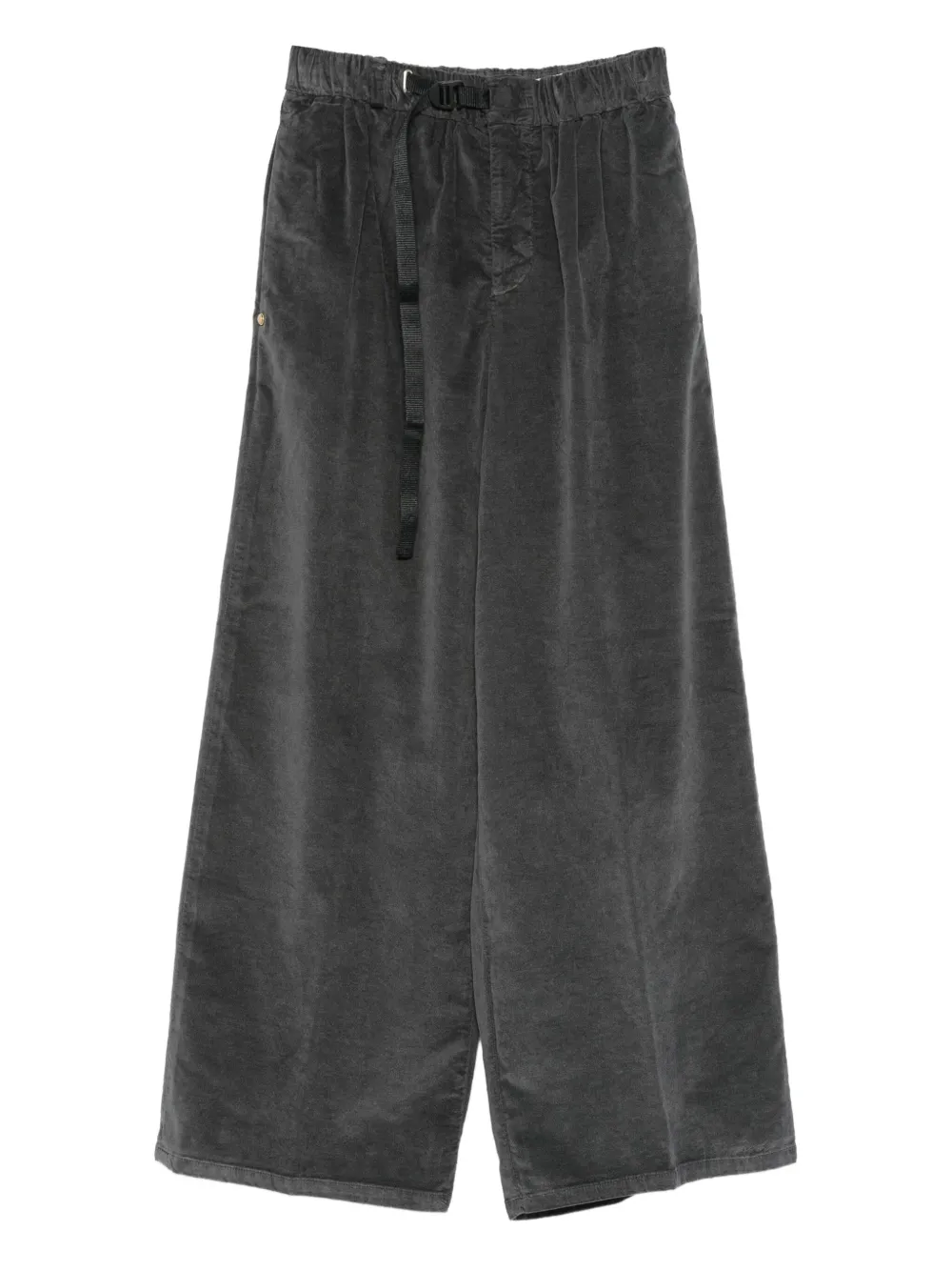 White Sand wide-leg drawstring trousers | Grey | Image 1