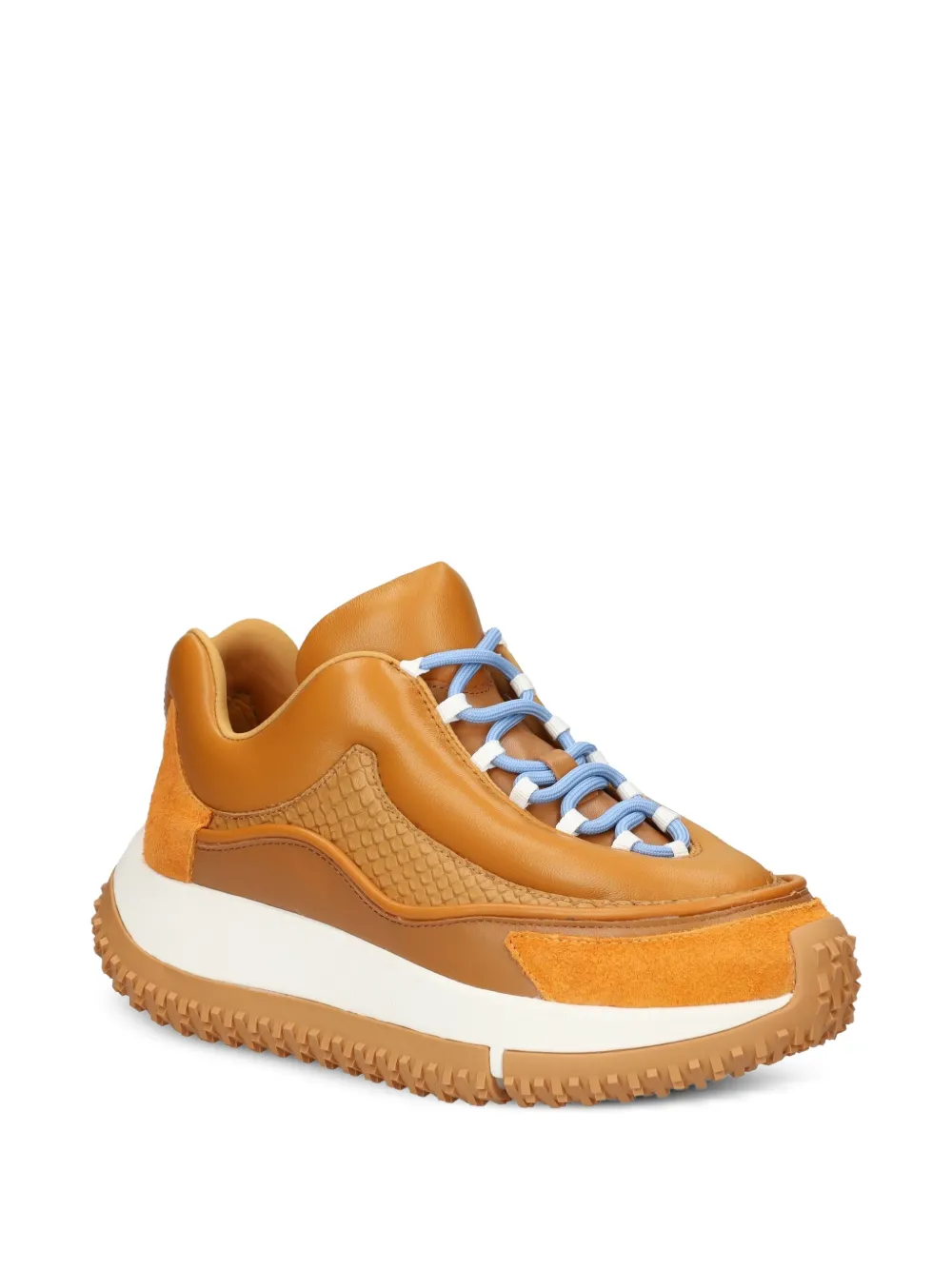  4ccccees Leather Sneakers - Camel 