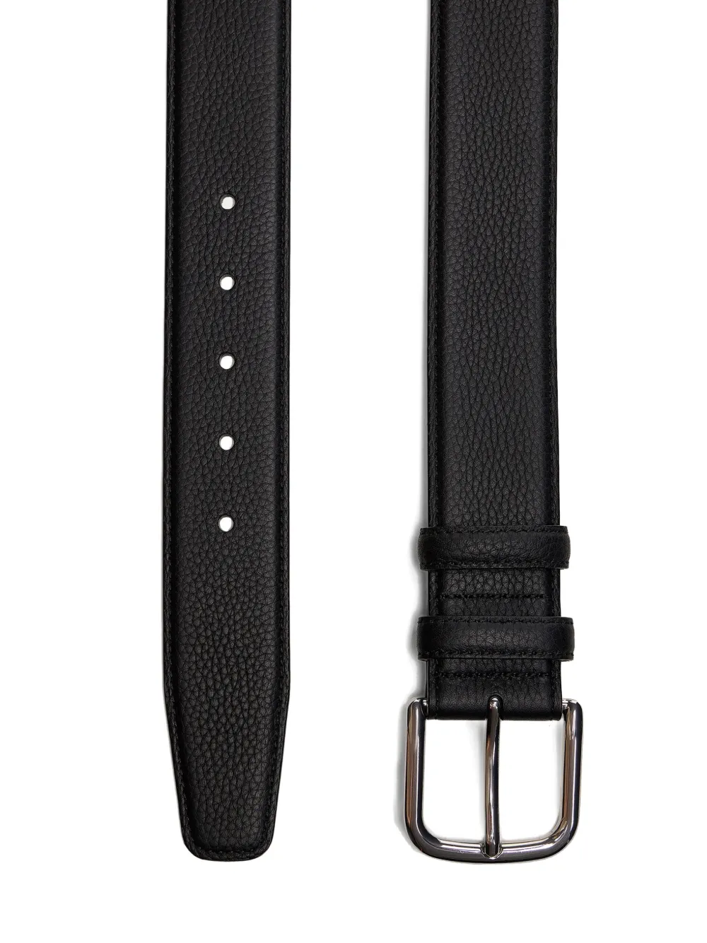 12 STOREEZ Leren riem Zwart